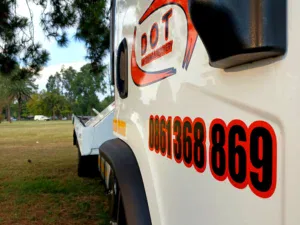 Dot Towing number on their transportation vehicle