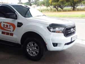 Shot of Dot Towing pick up vehicle