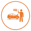 Battery jump start icon