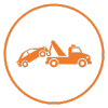 Dot Towing breakdown recovery icon